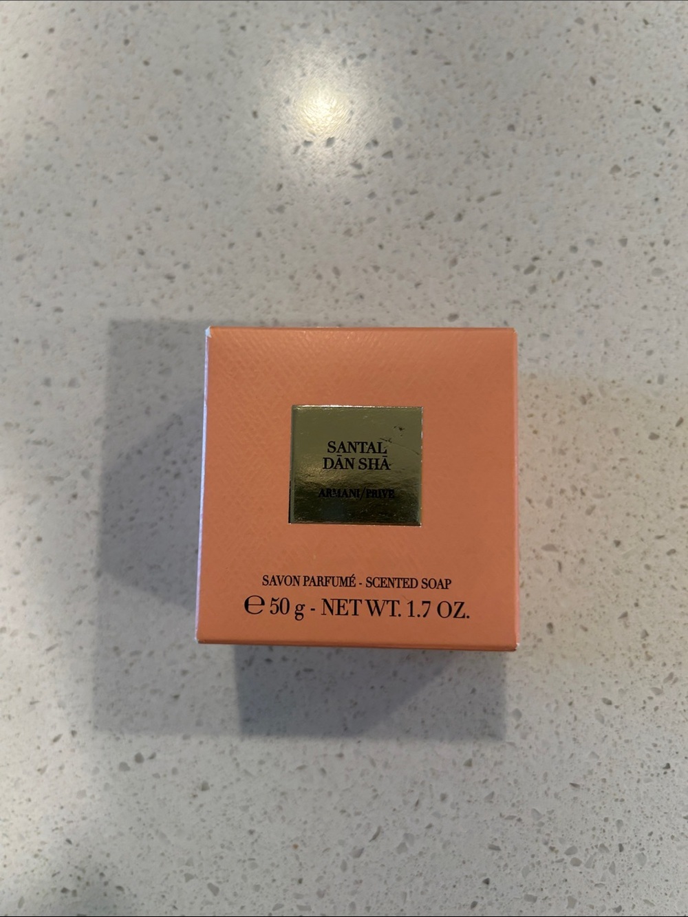 Giorgio Armani Peach-Orange Scented Soap Box